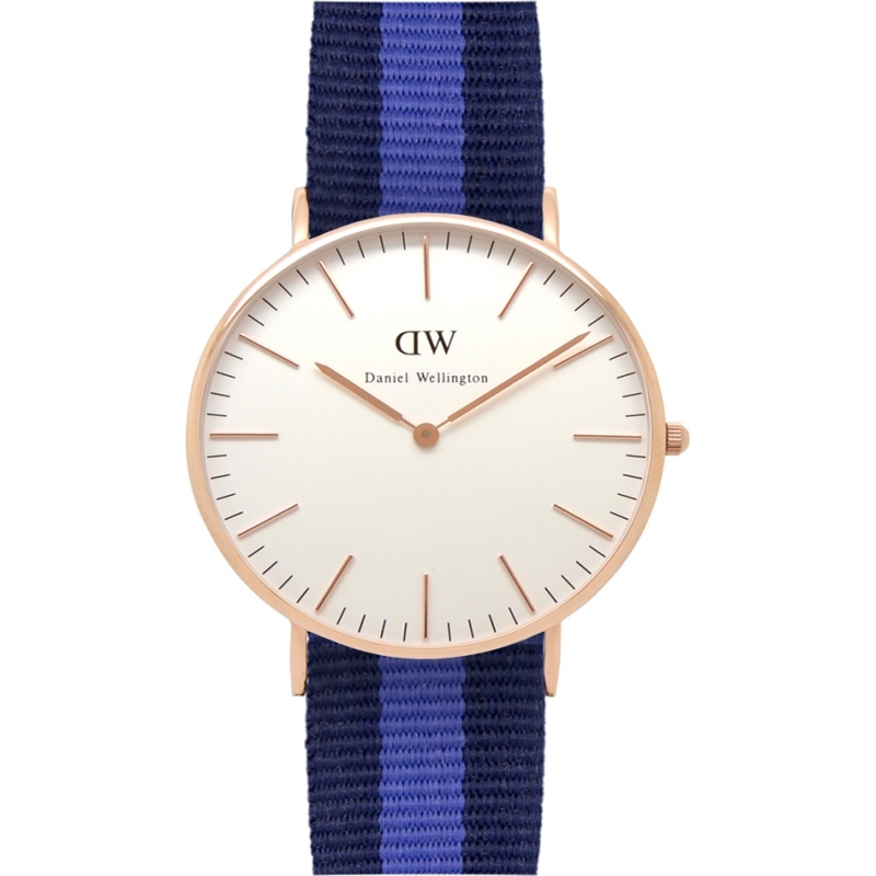 Daniel Wellington Ladies Classic Swansea 36mm Rose Gold Watch