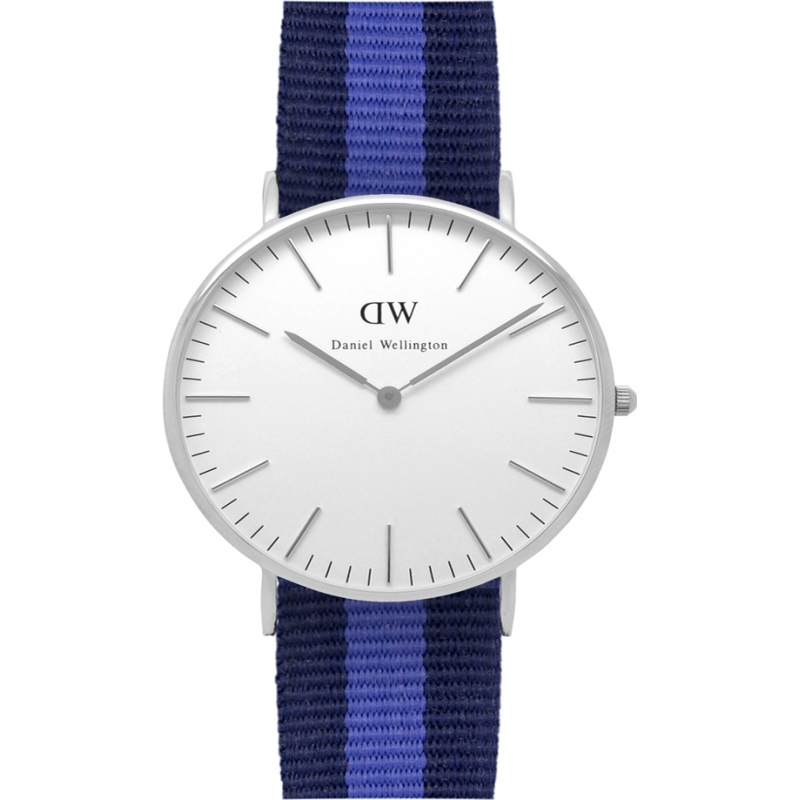 Daniel Wellington Ladies Classic Swansea 36mm Silver Watch