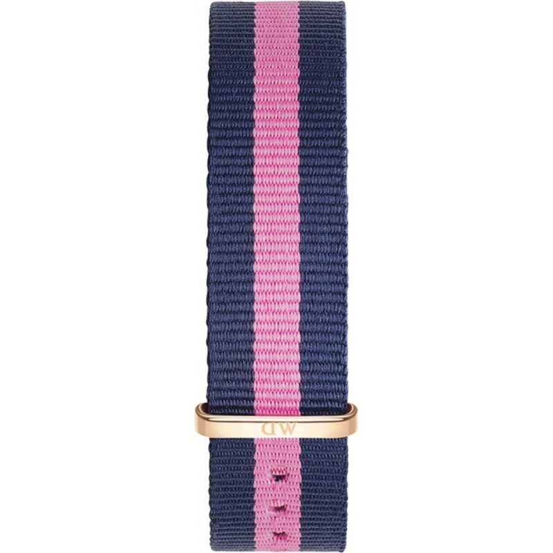 Daniel Wellington Ladies Classic Winchester 36mm Rose Gold Blue and Pink Nato Spare Strap