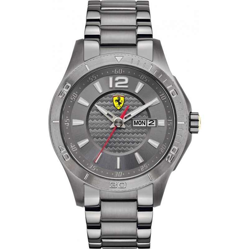 Scuderia Ferrari Mens Scuderia IP Grey Steel Watch