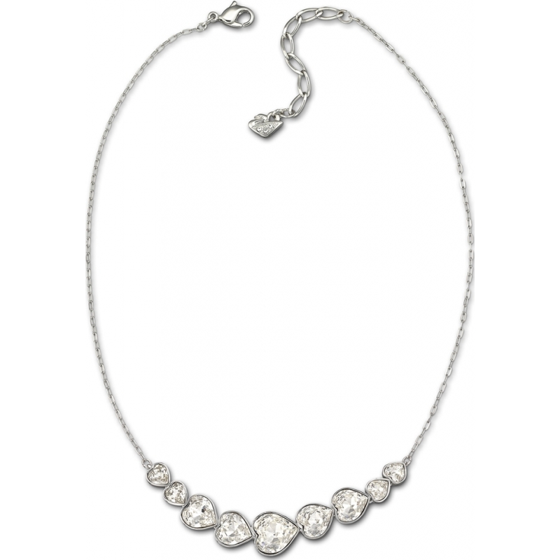 Swarovski Ladies Nouba Silver Necklace with Clear Crystals