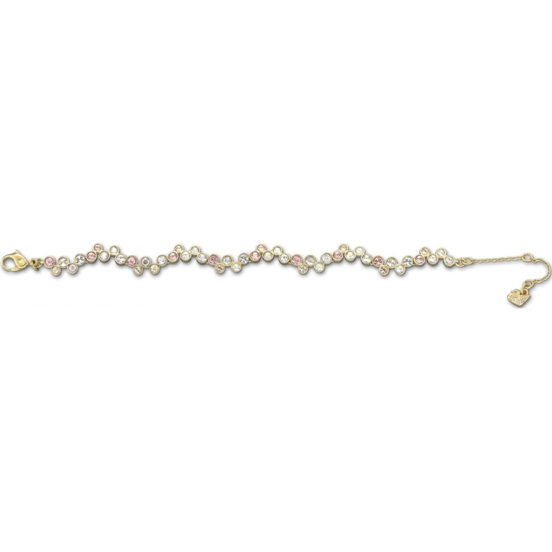 Swarovski Ladies Fidelity Gold Bracelet with Golden And Clear Crystals