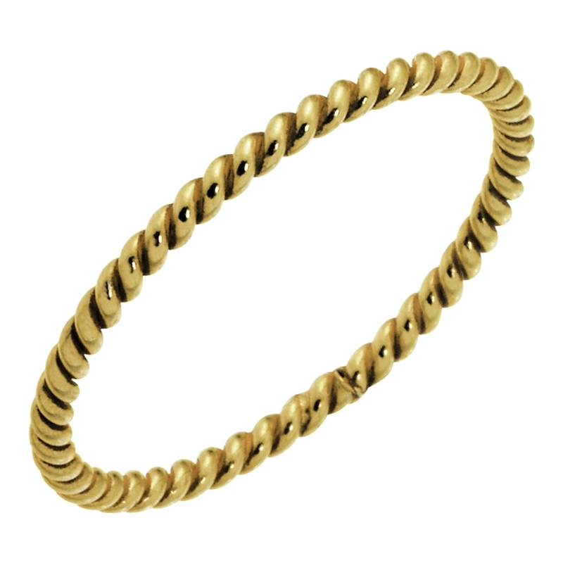 Nordahl Jewellery Ladies Size Q Gilded Spiral Ring