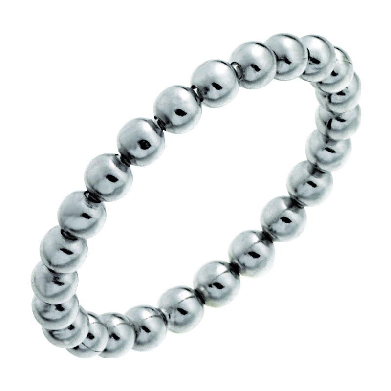 Nordahl Jewellery Ladies Size Q Silver Balls Ring