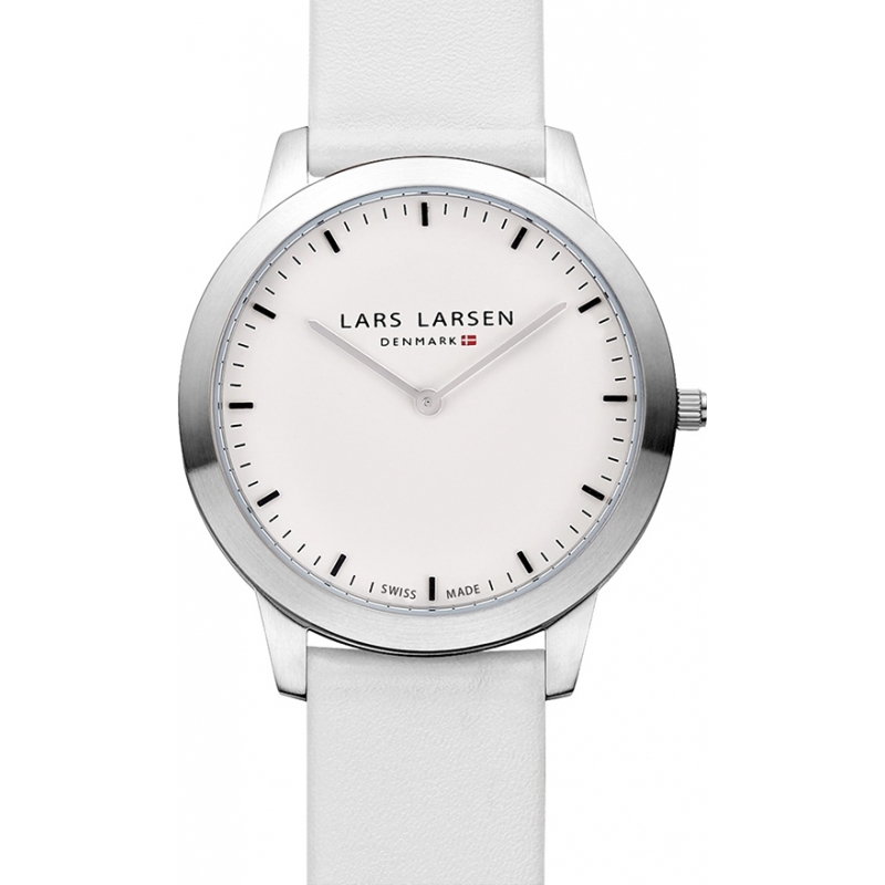 Lars Larsen Rene Steel White Watch