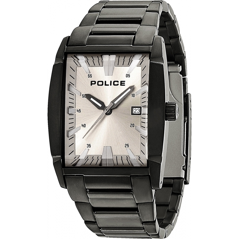 Police Mens New Avenue Black Steel Bracelet Watch