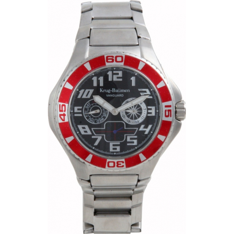 Krug Baumen Vanguard Black Steel Watch
