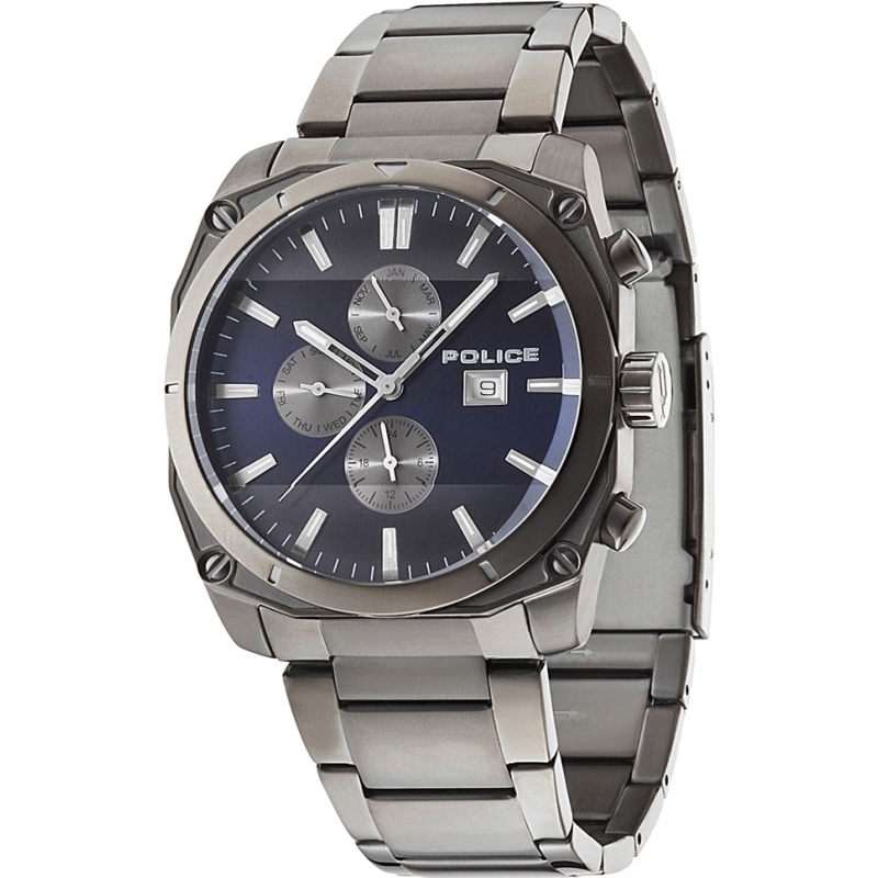 Police Mens Milano Gunmetal Steel Bracelet Watch