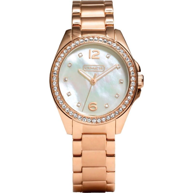 Coach Ladies Tristen Rose Gold Plated Watch