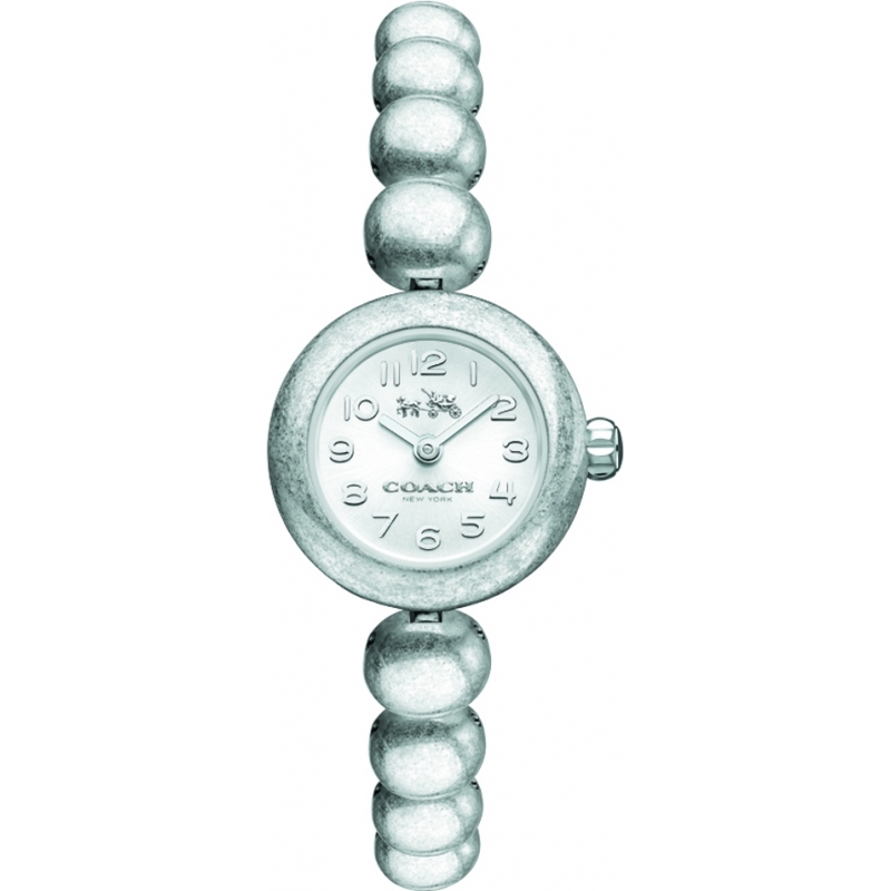 Coach Ladies Waverly Silver Steel Bracelet Watch