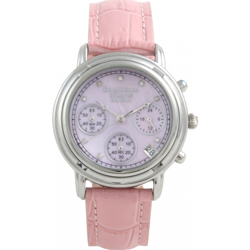 Krug Baumen Ladies Principle Diamond Chronograph Watch