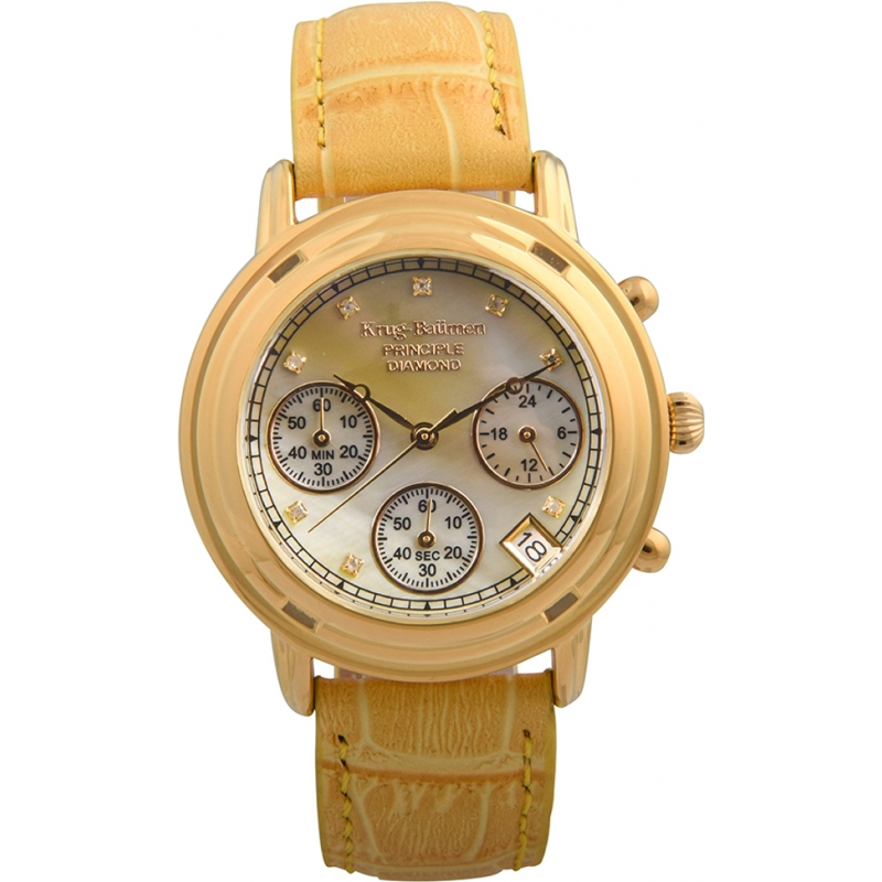 Krug Baumen Ladies Principle Diamond Chronograph Watch