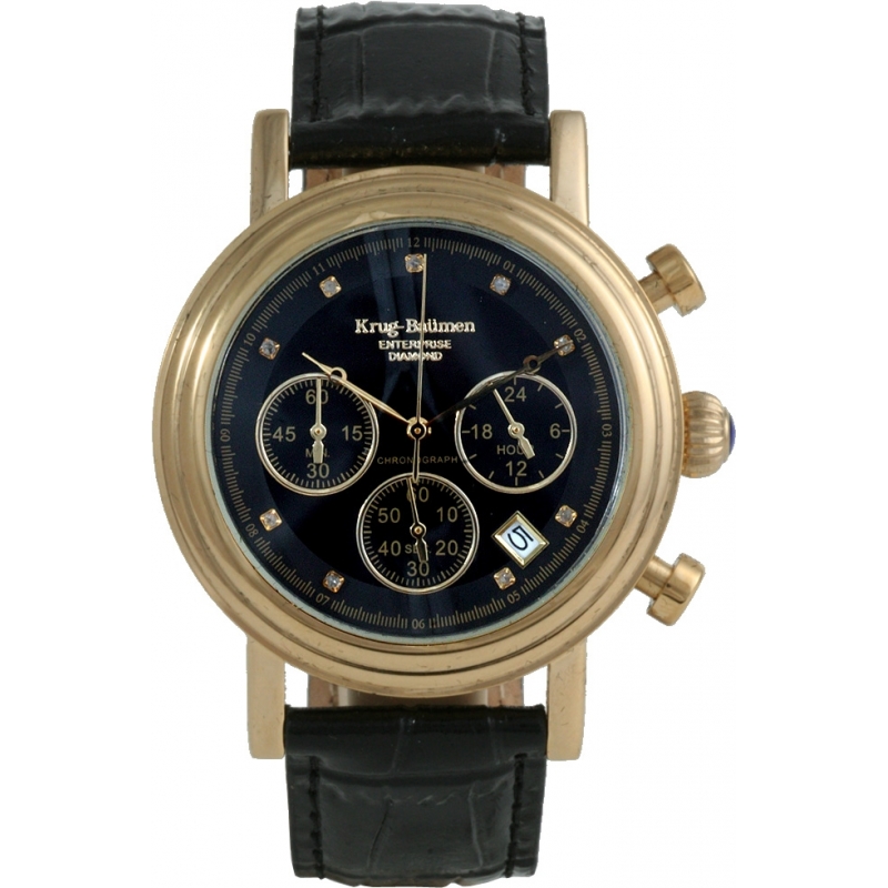 Krug Baumen Enterprise Diamond Black-Gold Dial