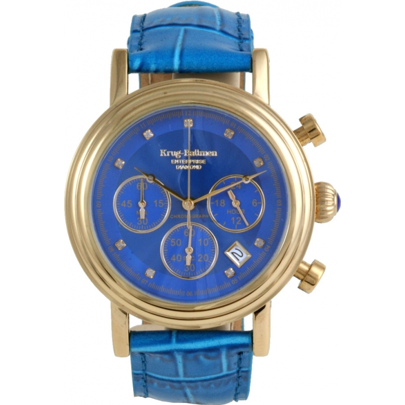 Krug Baumen Enterprise Diamond Blue-Gold Dial