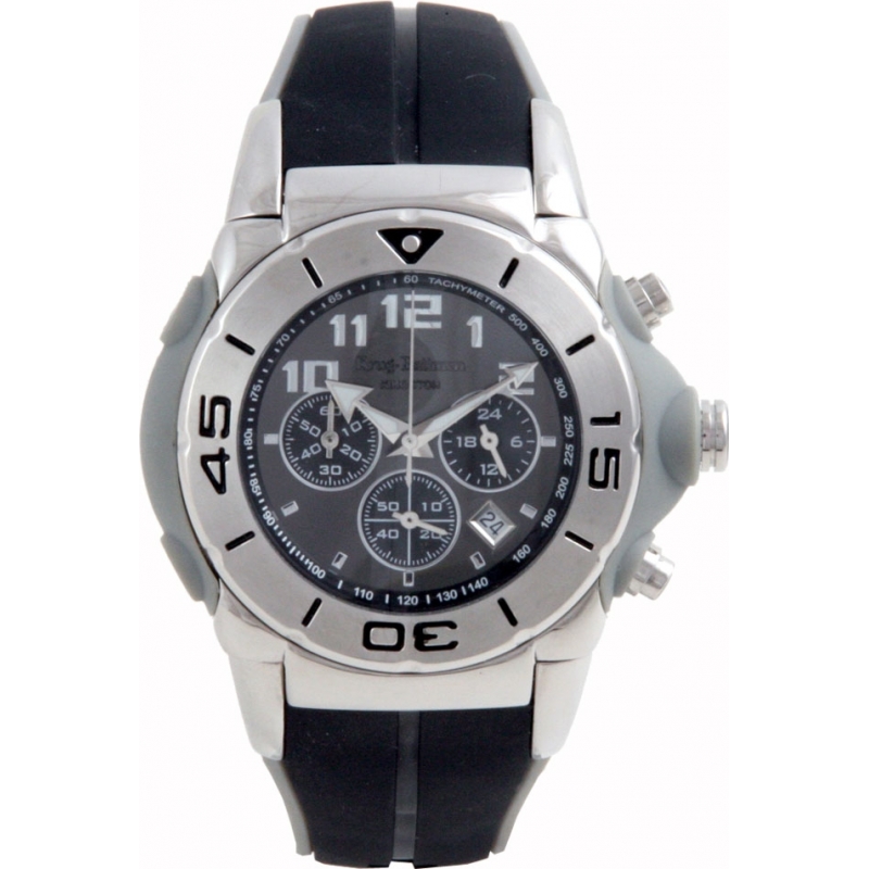 Krug Baumen Kingston Grey And Black Chronograph Gents