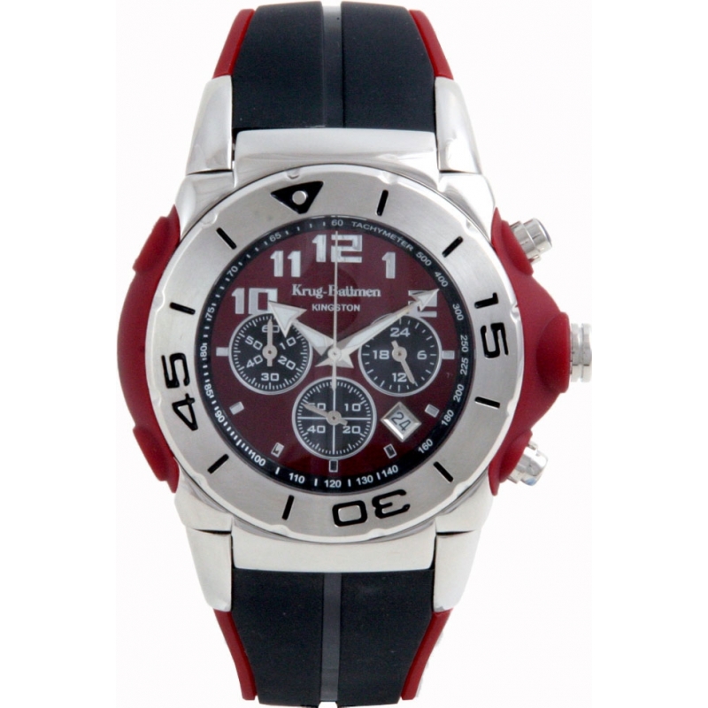 Krug Baumen Kingston Maroon Mens Chronograph