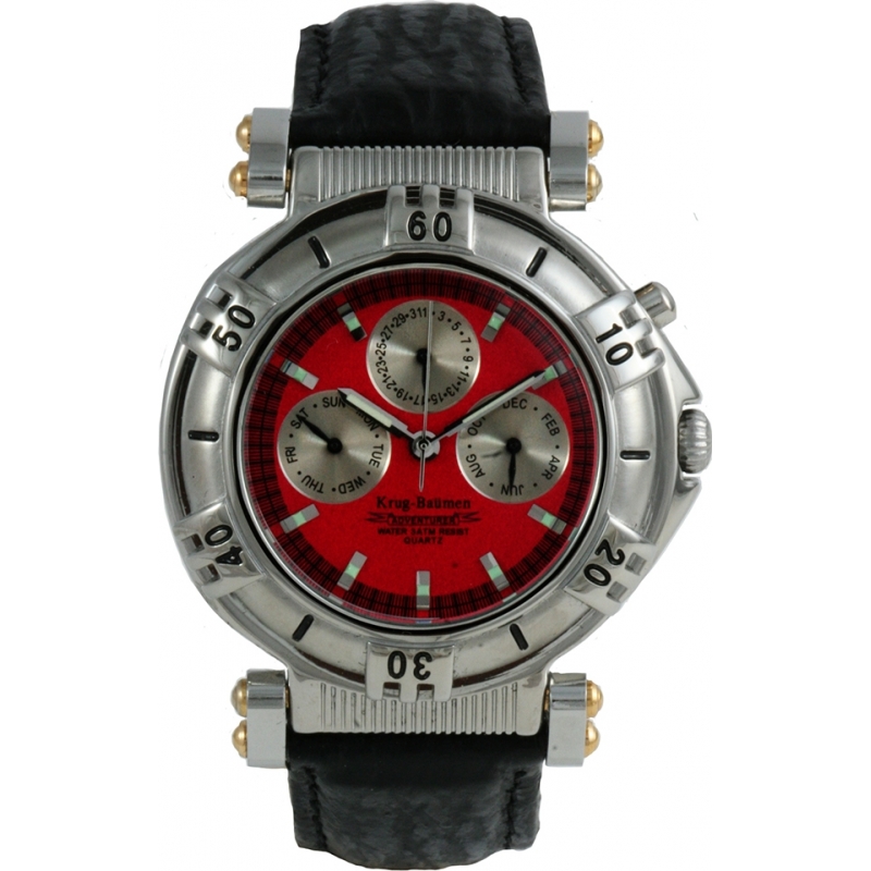 Krug Baumen Adventurer Gents Red Dial