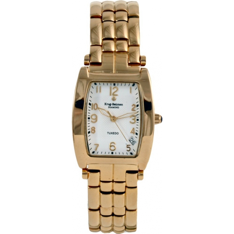 Krug Baumen Tuxedo Diamond Gold Mens Watch
