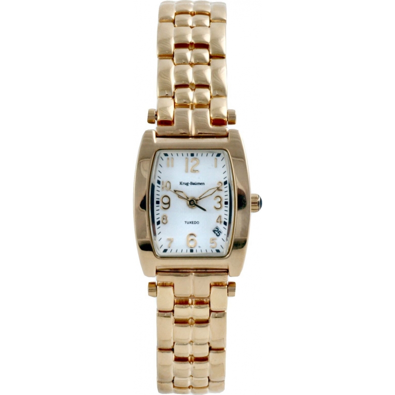Krug Baumen Ladies Tuxedo White Gold Watch