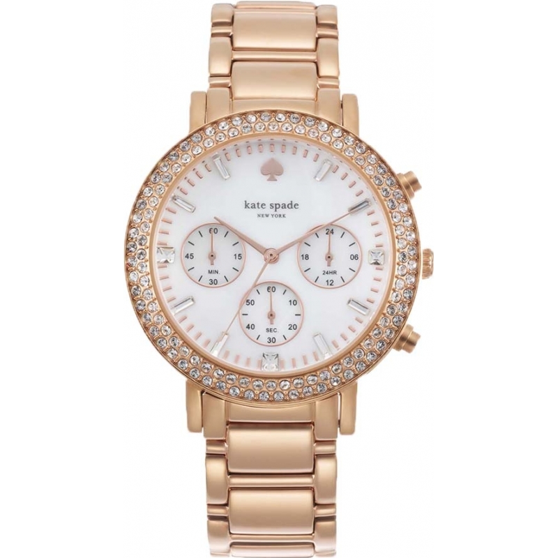 Kate Spade Ladies Gramercy Grand Rose Gold Bracelet Watch