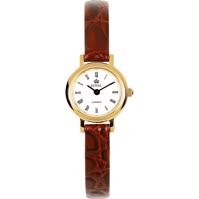 Royal London Ladies Classic Slim Brown Watch