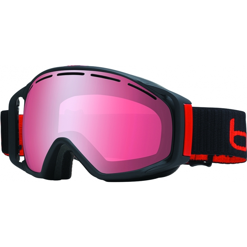 Bolle Gravity Matte Black - Vermillon Gun (Size M - L) Ski Goggles