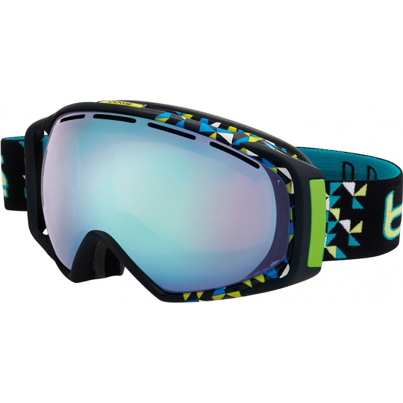 Bolle Gravity Black Diagonal - Vermillon Blue (Size M - L) Ski Goggles