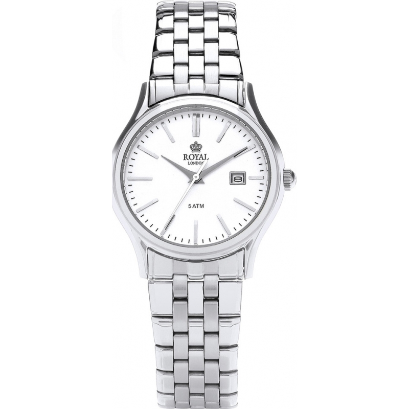Royal London Ladies Classic Silver White Watch