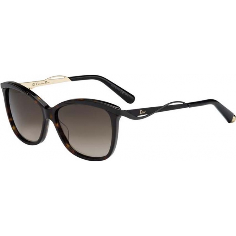 Dior Ladies Dior Metal Eye S2 6NY HA Tortoiseshell Sunglasses