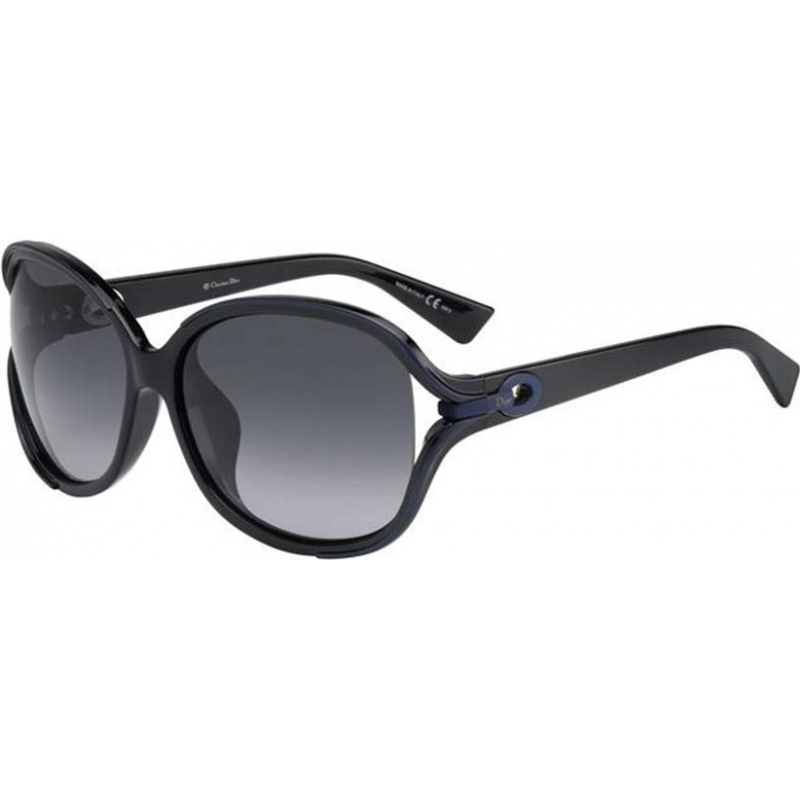 Dior Ladies Dior Elle 2 6MO HD Black Blue Sunglasses