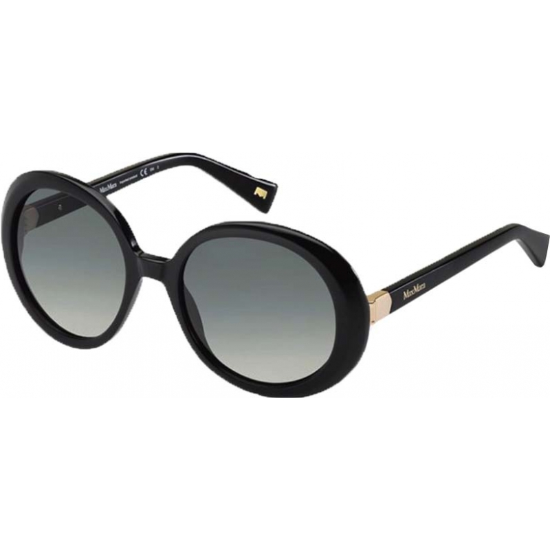 MaxMara Ladies MM Hinge 807 VK Black Sunglasses