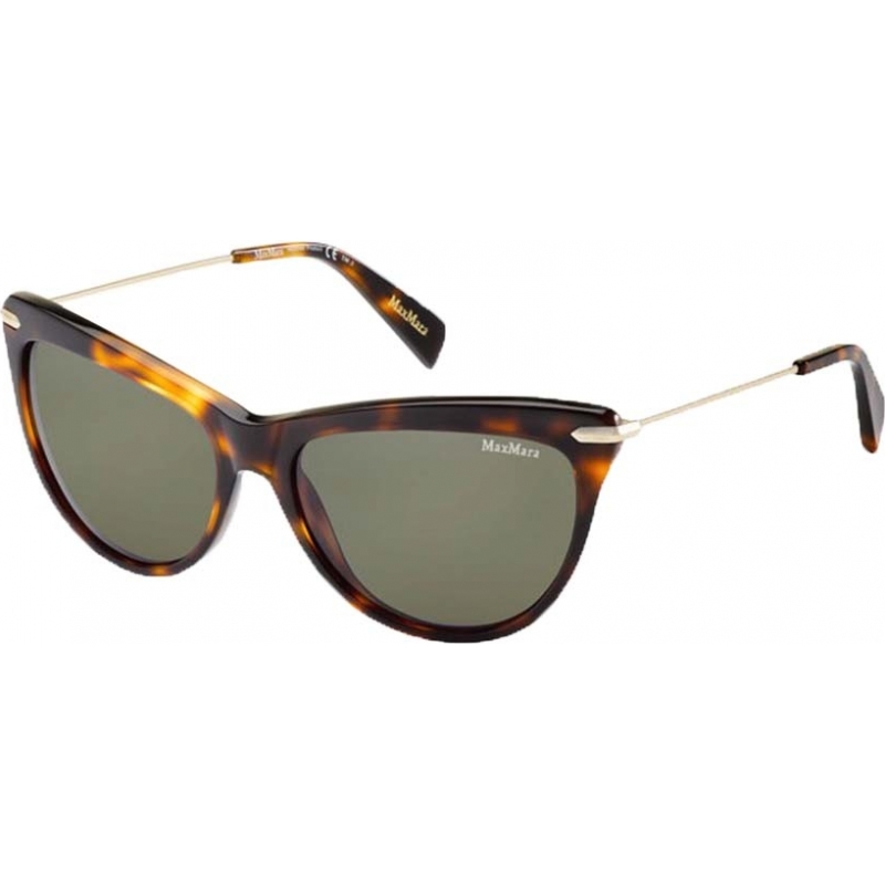 MaxMara Ladies MM Edgy I 8WW 70 Tortoiseshell Gold Sunglasses