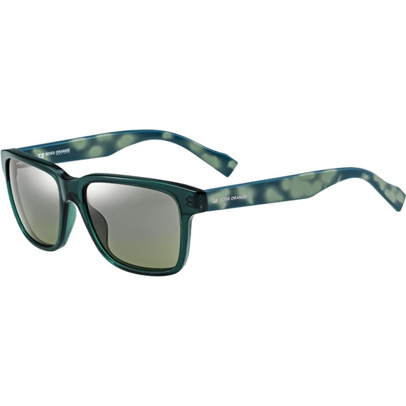 BOSS Orange Mens BO 0131-S 1PE EL Green Pattern Sunglasses