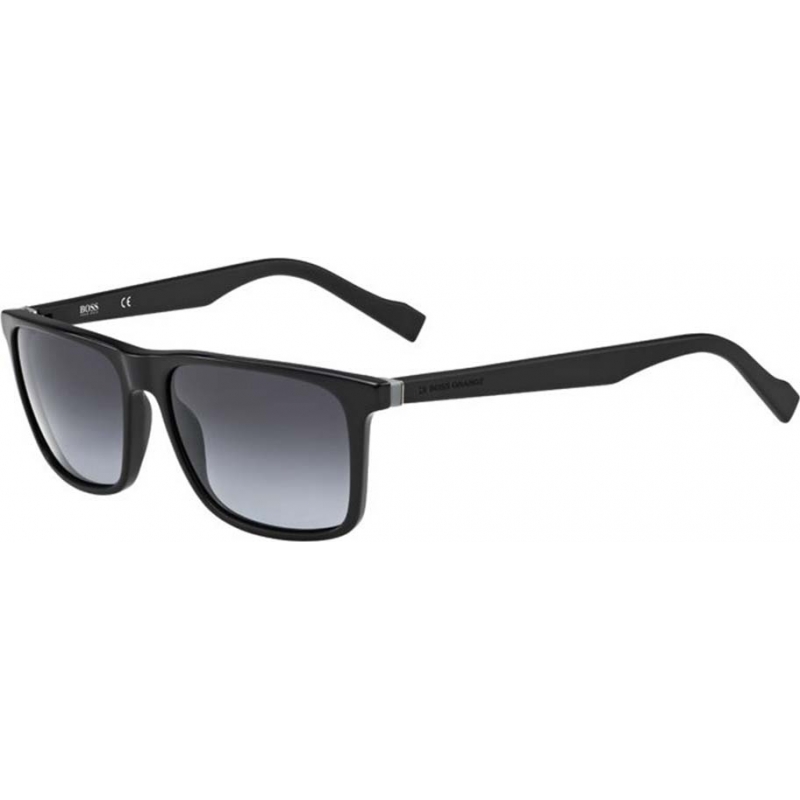 BOSS Orange Mens BO 0174-S KUN HD Matte Black Sunglasses