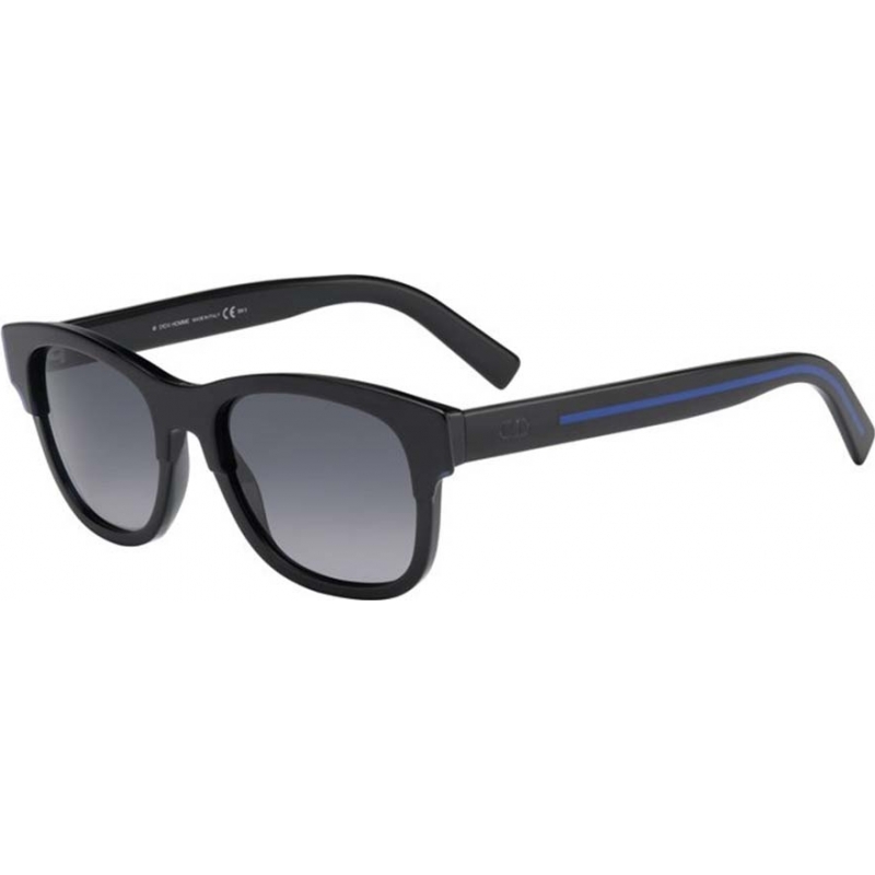 Dior Homme Mens Black Tie 196 S KZO HD Black Crystal Sunglasses