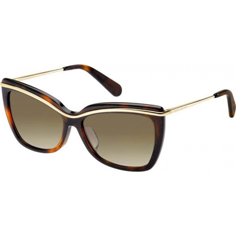 Marc Jacobs Ladies MJ 534-S 8NQ CC Tortoiseshell Gold Sunglasses