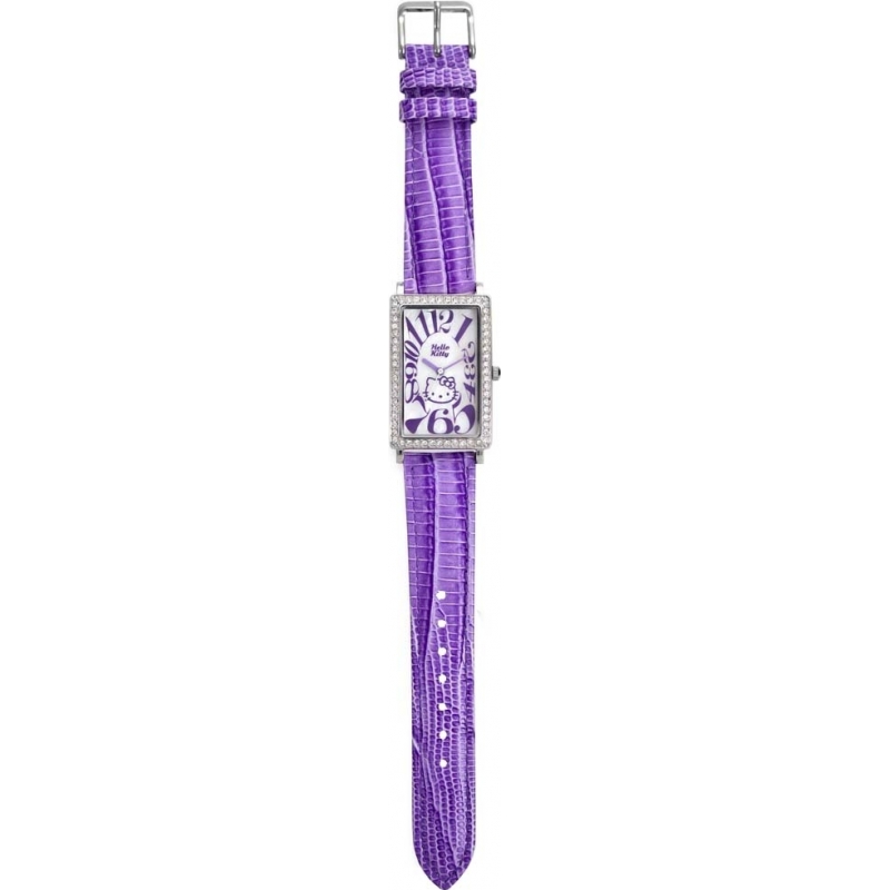 Hello Kitty Ladies Portrait Kitty Silver Lilac Watch