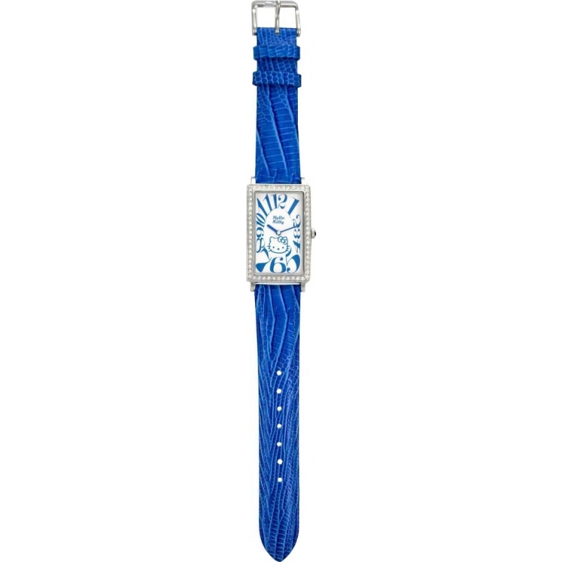 Hello Kitty Ladies Portrait Kitty Silver Blue Watch