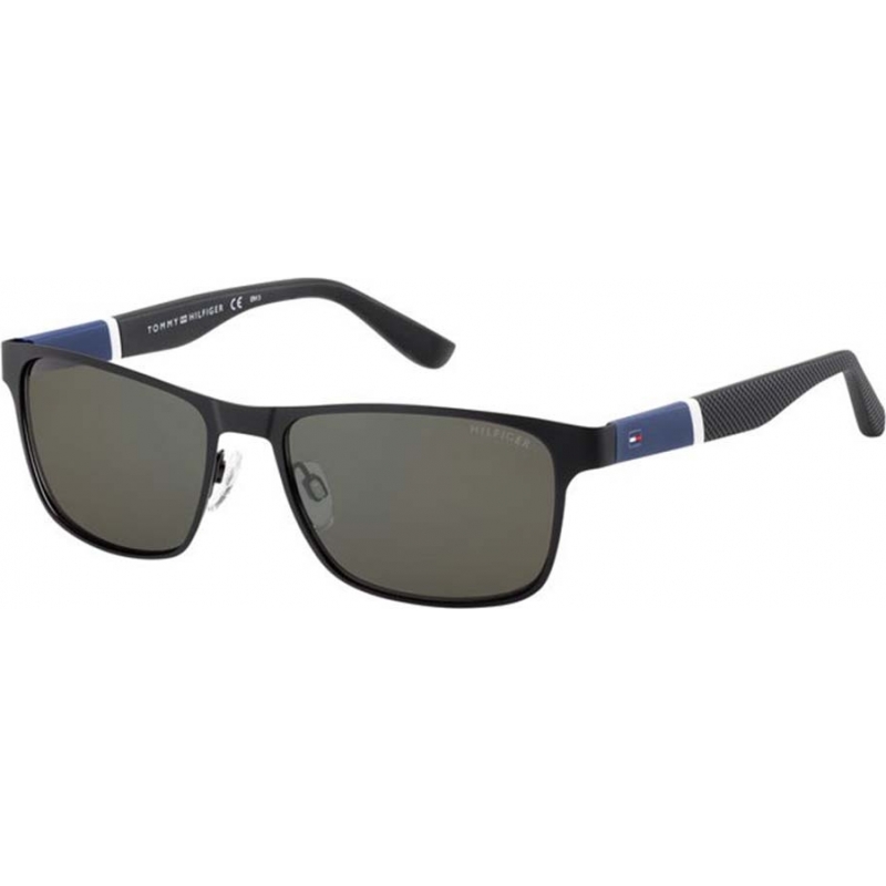 Tommy Hilfiger Mens TH 1283-S FO3 NR Black Blue Sunglasses