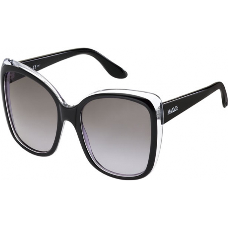 Max and Co Ladies 166-S TOU EU Black Crystal Sunglasses