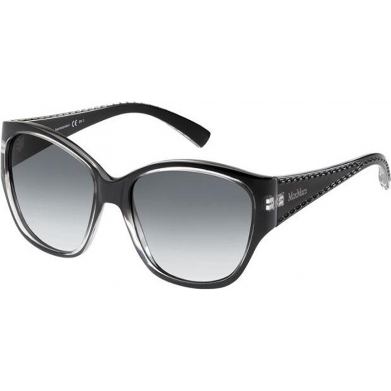 MaxMara Ladies MM S.Diego II 2P0 F8 Black Grey Sunglasses