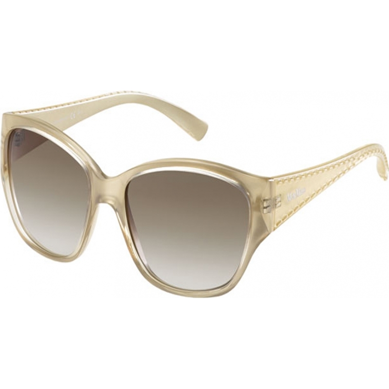 MaxMara Ladies MM S.Diego II 57E 6Y Gold Brown Sunglasses