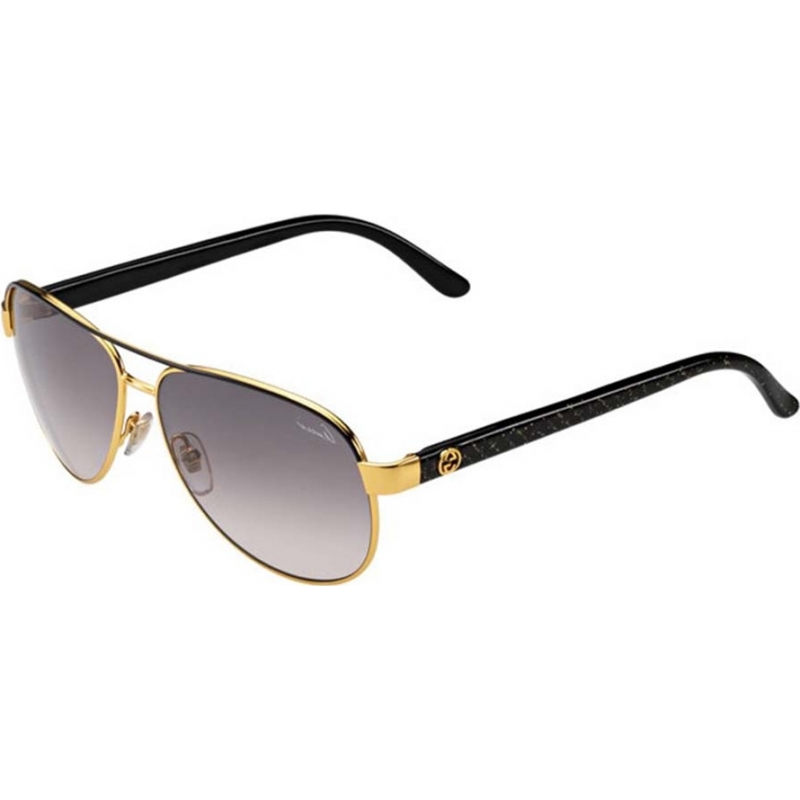 Gucci Ladies GG 4239-S DYO EU Gold Black Sunglasses