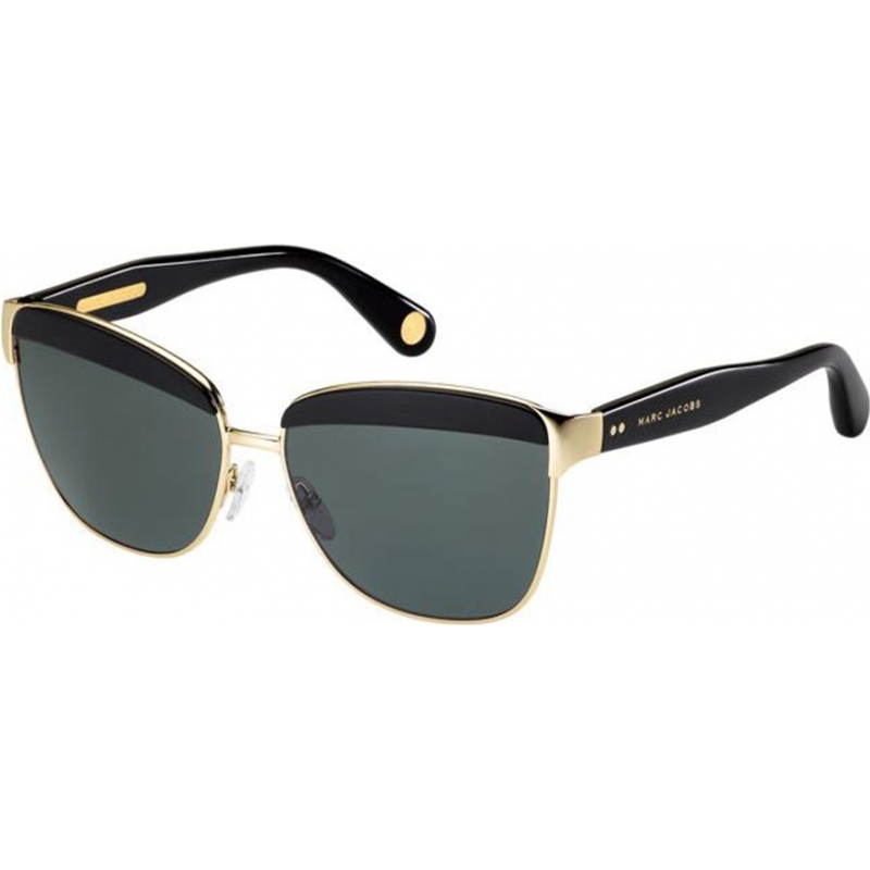 Marc Jacobs Ladies MJ 505-S RHL P9 Gold Black Sunglasses