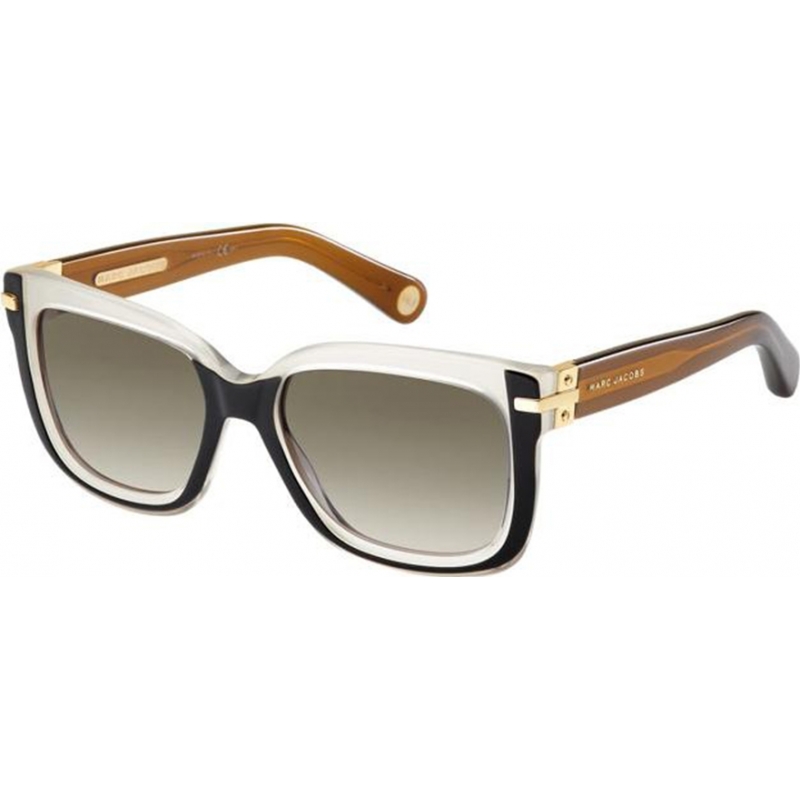 Marc Jacobs Ladies MJ 507-S 0MV HA Black Ivory Brown Sunglasses