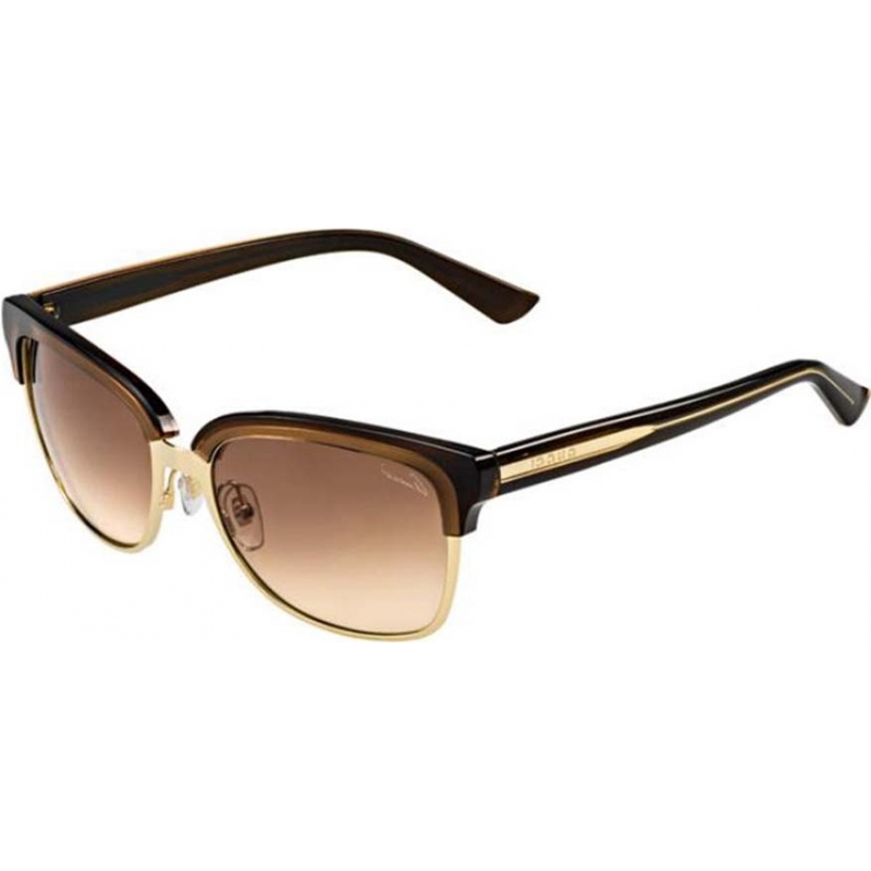 Gucci Ladies GG 4246-S 15T S1 Brown Gold Sunglasses