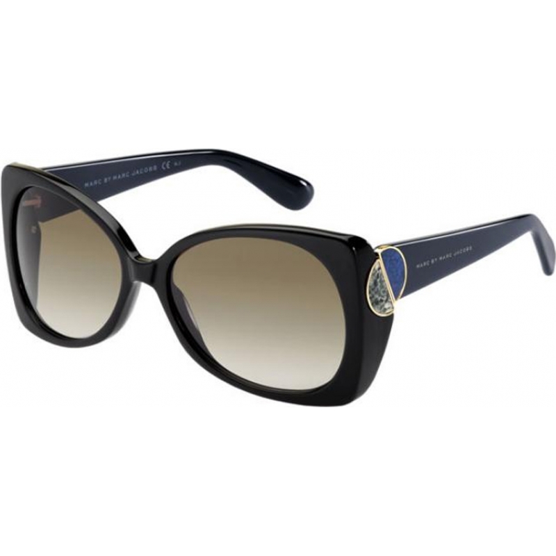 Marc by Marc Jacobs Ladies MMJ 406-S 3TE HA Black Blue Sunglasses