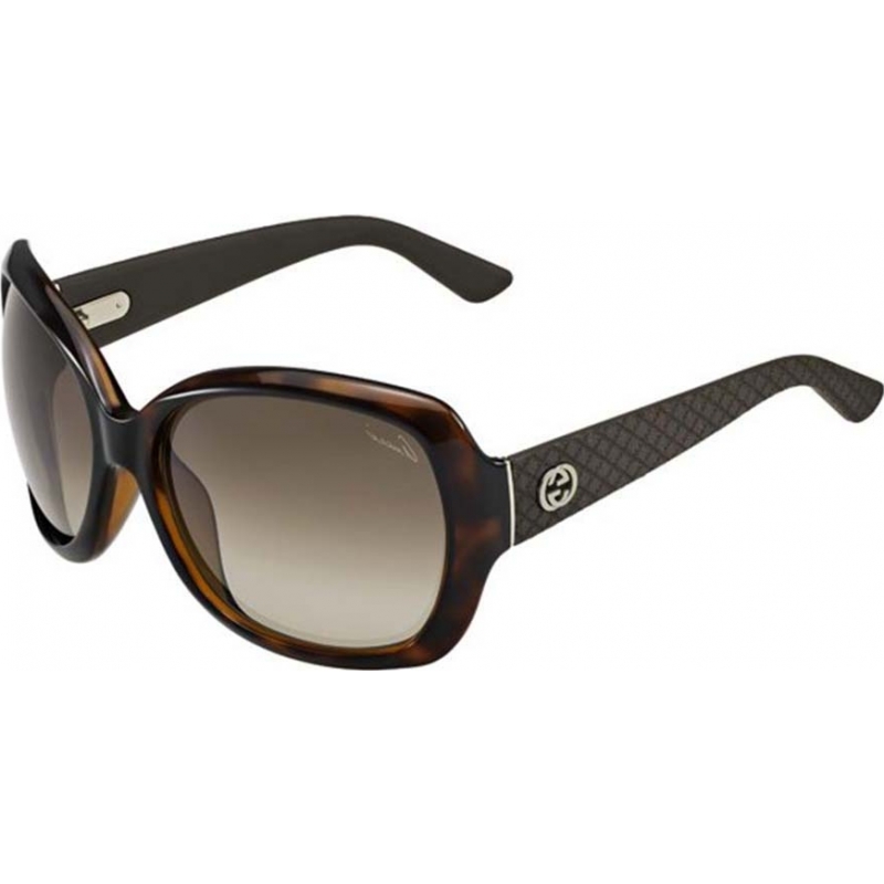 Gucci Ladies GG 3715-S INI HA Havana Sunglasses