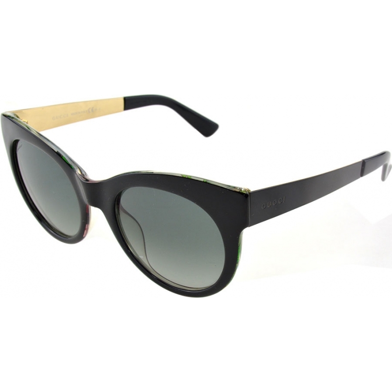 Gucci Ladies GG 3740-S 2EN VK Black Floral Sunglasses