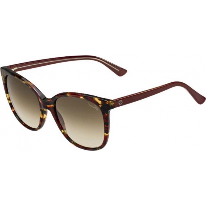 Gucci Ladies GG 3751-S 17R CC Burgundy Havana Sunglasses